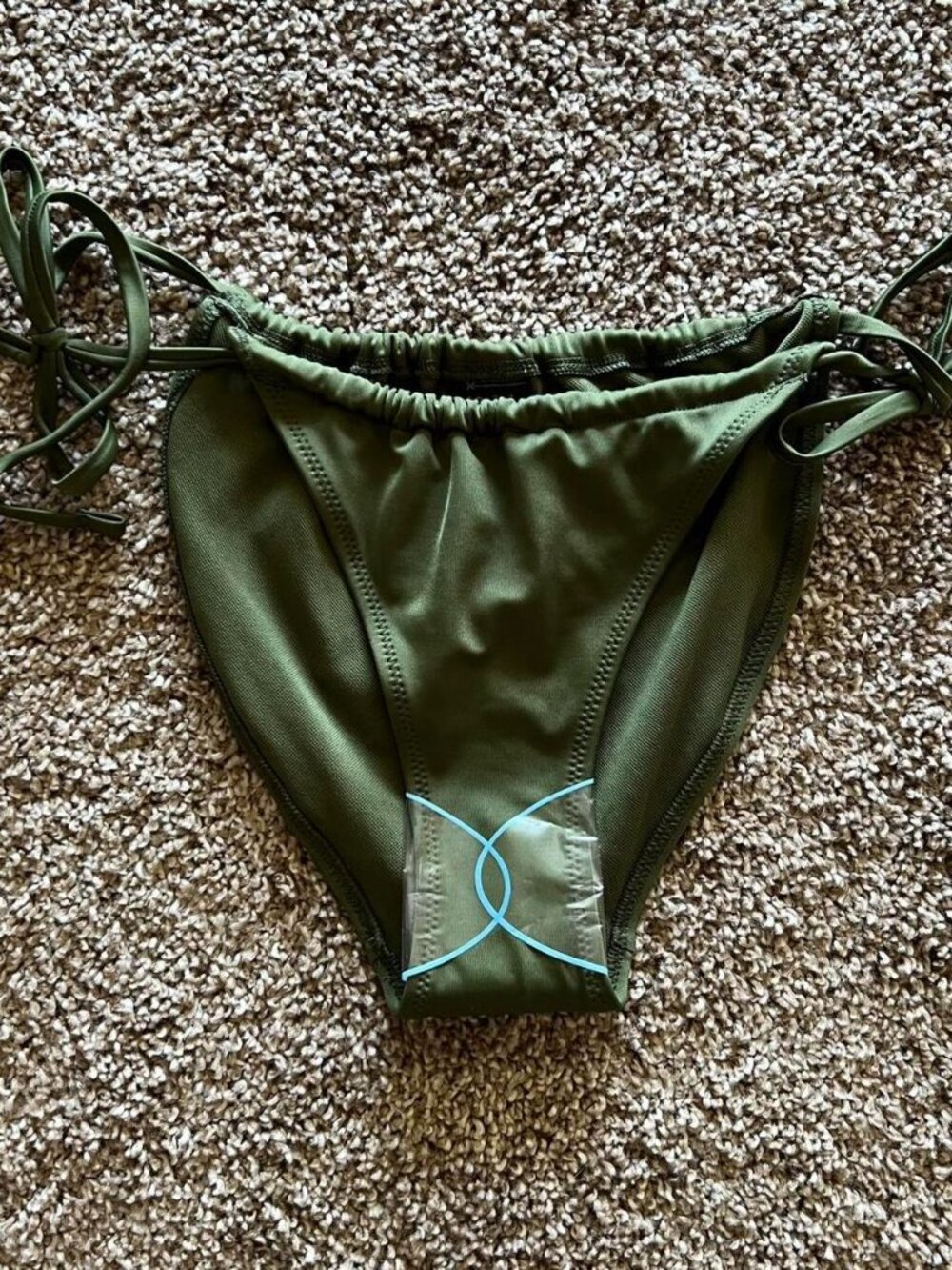 ASOS Collusion Dark Green Cheeky Bikini Bottoms - NWOT